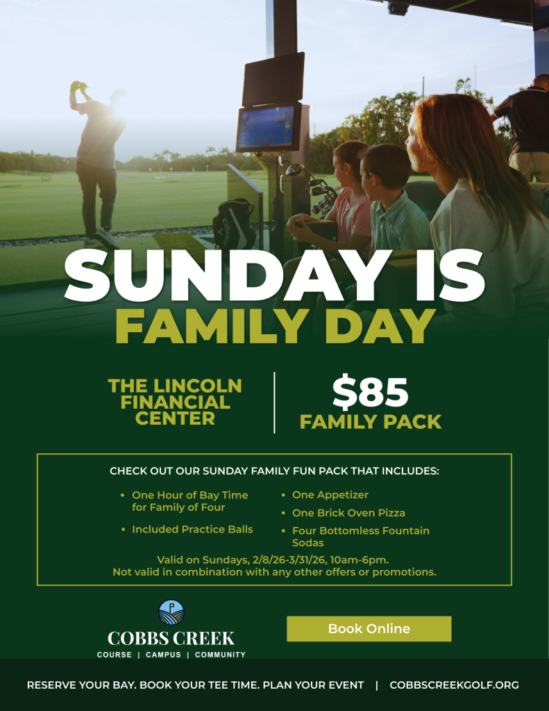 Sunday is Family Day at Cobbs Creek Campus! 